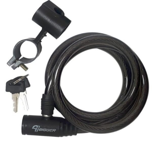 CANDADO BIGGER CON LLAVE  10 * 1200 TRASPARENTE 04215