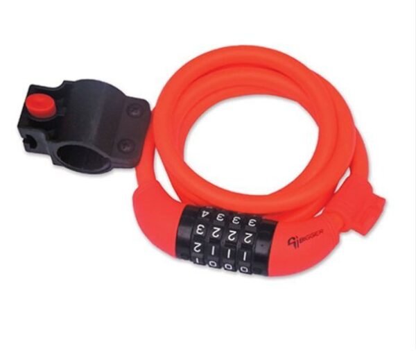 CANDADO BIGGER  CON COMBINACION 10 * 1200 NARANJA 04244-2