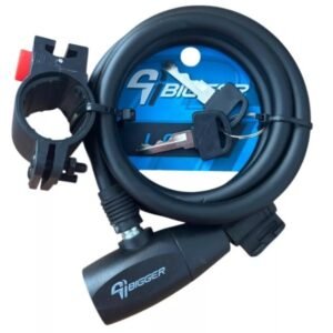 CANDADO BIGGER CON LLAVE 10 * 1200 4242-6 NEGRO