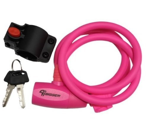 CANDADO BIGGER CON LLAVE 10 * 1200 4242-7 ROSA