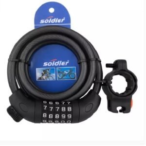 CANDADO SOLDIER CON COMBINACION 12 * 1200 NEGRO GG-24301